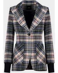 Smythe - Birken Plaid Ribbed-Cuff Blazer - Lyst