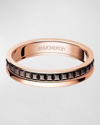 Boucheron - Quatre 18K Rose & Pvd Band Ring - Lyst