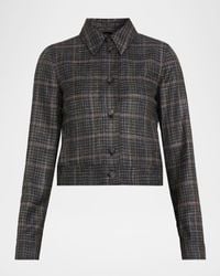 Gabriela Hearst - Thereza Cropped Wool Silk Plaid Jacket - Lyst