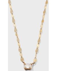 Lana Jewelry - 14k Gold Emerald-cut Diamond Pendant Necklace - Lyst