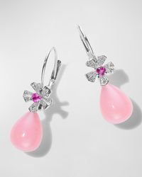 Mimi So - 18K Diamond And Sapphire Flower Earrings With Opal Drops - Lyst