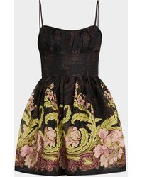 Cara Cara - Alba Floral Fit-And-Flare Mini Dress - Lyst