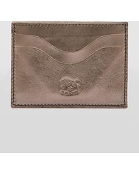 Il Bisonte - Salina Metallic Leather Card Case - Lyst