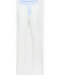 SER.O.YA - Charli Striped Poplin Pants - Lyst