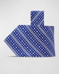 Stefano Ricci - Geometric Stripe-print Silk Tie - Lyst