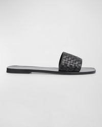 The Row - Link Woven Calfskin Slide Sandals - Lyst