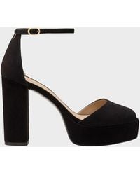 Stuart Weitzman - 110Mm Sabrina Suede Platform Sandals - Lyst