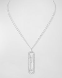 Messika - Move Diamond 18k White Gold Long Necklace - Lyst