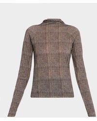 Rag & Bone - Shaw Plaid Turtleneck Top - Lyst