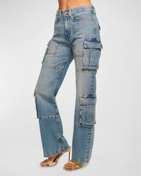 Ramy Brook - Giana Wide-Leg Cargo Jeans - Lyst