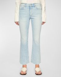 DL1961 - Bridget Bootcut High-Rise Instasculpt Crop Jeans - Lyst