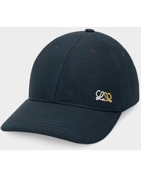 Loewe - Flag Patch Cotton Baseball Cap - Lyst
