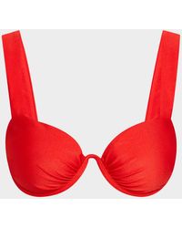 Jonathan Simkhai - Anniston Ruched Bikini Top - Lyst