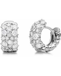 Paul Morelli - Small White Diamond Confetti Hoop Earrings - Lyst