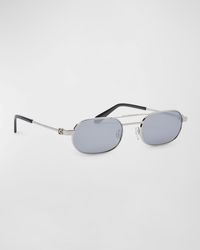 Off-White c/o Virgil Abloh - Vaiden Metal Oval Sunglasses - Lyst