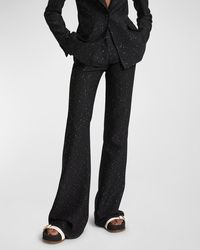 Gabriela Hearst - Allanon Micro Sequined Flare Wool Pants - Lyst