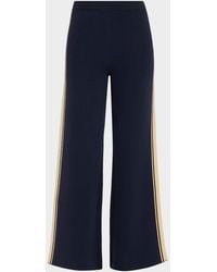 The Upside - Cosmo Freya Side-Stripe Knit Wide-Leg Sweatpants - Lyst