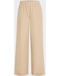 Lafayette 148 New York - Riverside Wide-Leg Organic Cotton Poplin Pants - Lyst