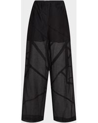 Co. - Parachute Pleated Wide-Leg Drawstring Pants - Lyst