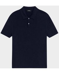 Theory - Cable-Knit Polo Sweater - Lyst