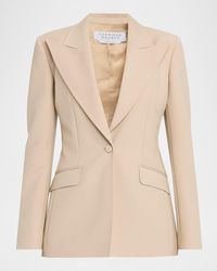 Gabriela Hearst - Leiva Single-Breasted Blazer Jacket - Lyst