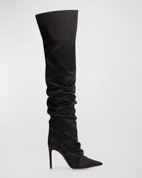 Prota Fiori - Primavera Slouchy Silk Over-the-knee Boots - Lyst