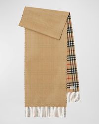 Burberry - Cashmere Vintage Check Rectangle Scarf - Lyst