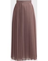 Eleventy - Pleated A-Line Maxi Skirt - Lyst