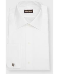 Paul Stuart - Piqué Bib-Front Cotton Formal Shirt - Lyst