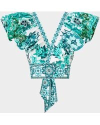 CAMILLA - Balearic Bebe Ruffle Wrap Top - Lyst