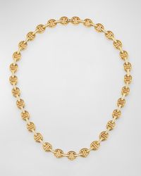 Hoorsenbuhs - 18k Yellow Gold Small Mmv Necklace With Diamonds - Lyst