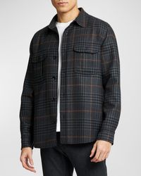 Brioni - Wool Plaid Overshirt - Lyst