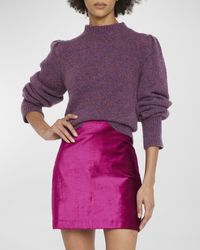 Veronica Beard - Komal Knit Puff-Sleeve Sweater - Lyst