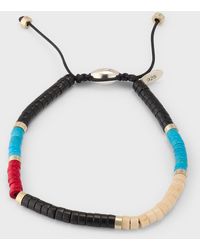 Jan Leslie - Sterling Silver And Multi-bead Pull Cord Bracelet - Lyst