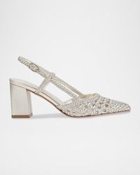 Marc Fisher - Zunnie Woven Leather Slingback Pumps - Lyst