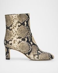 Stuart Weitzman - Babette-Printed Leather Booties - Lyst
