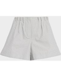 Brandon Maxwell - The Lennon Check Shorts - Lyst