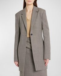 The Row - Enny One-Button Wool Jacket - Lyst