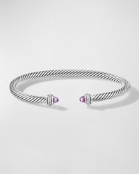 David Yurman - Cable Bracelet With Gemstone And Diamonds - Lyst