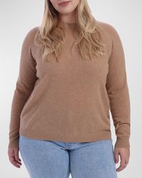 Minnie Rose - Plus Size Cashmere Crewneck Sweater - Lyst