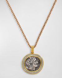 Jorge Adeler - 18K Athena Coin And Diamond Pendant - Lyst