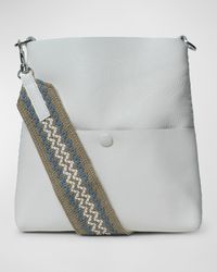 Callista - Slim Grain Leather Messenger Bag - Lyst