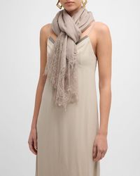Bindya Accessories - Lace Cashmere-Silk Evening Wrap - Lyst