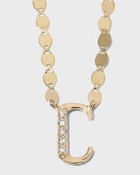 Lana Jewelry - Get Personal Initial Pendant Necklace With Diamonds - Lyst