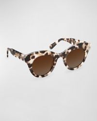 Krewe - Olivia Patterned Acetate Cat-Eye Sunglasses - Lyst