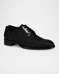 Christian Louboutin Panamic Dune Flat Jacquard Derby Shoes in