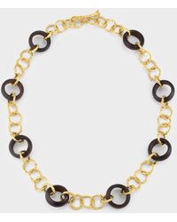 K Brunini - Twig 18k O-chain Necklace W/ Wood - Lyst