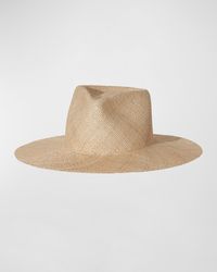 Janessa Leone - Misha Structured Straw Fedora Hat - Lyst