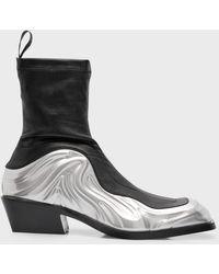 Versace - Solare 3D Stretch Ankle Boots - Lyst