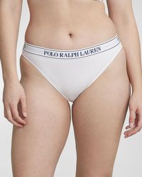 Polo Ralph Lauren - Ribbed Logo Bikini Briefs - Lyst
